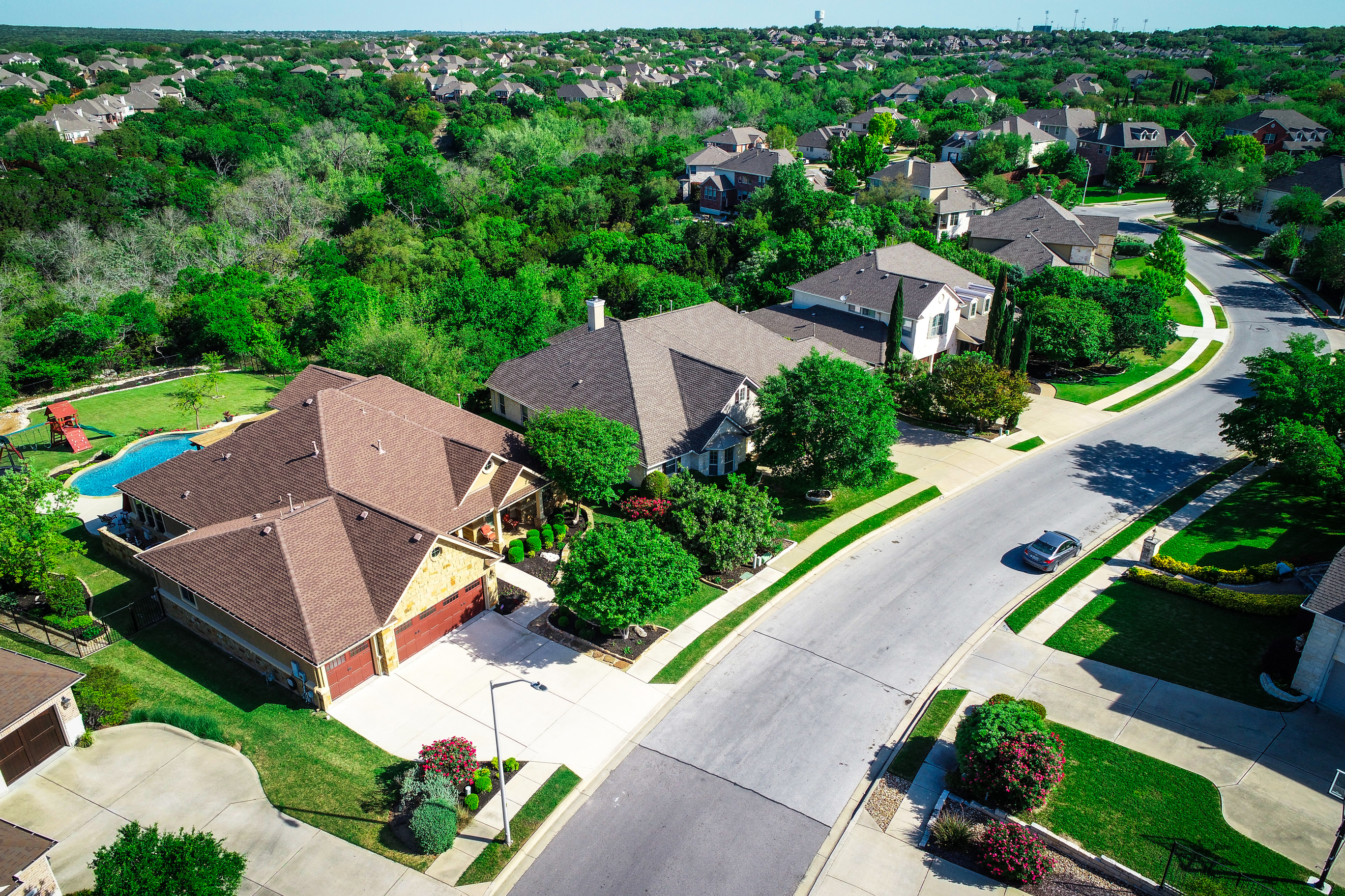 Real Estate above Austin housing suburbs